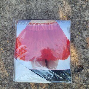 red tulle petticoat harley quinn clowncore one size halloween costume dancewear